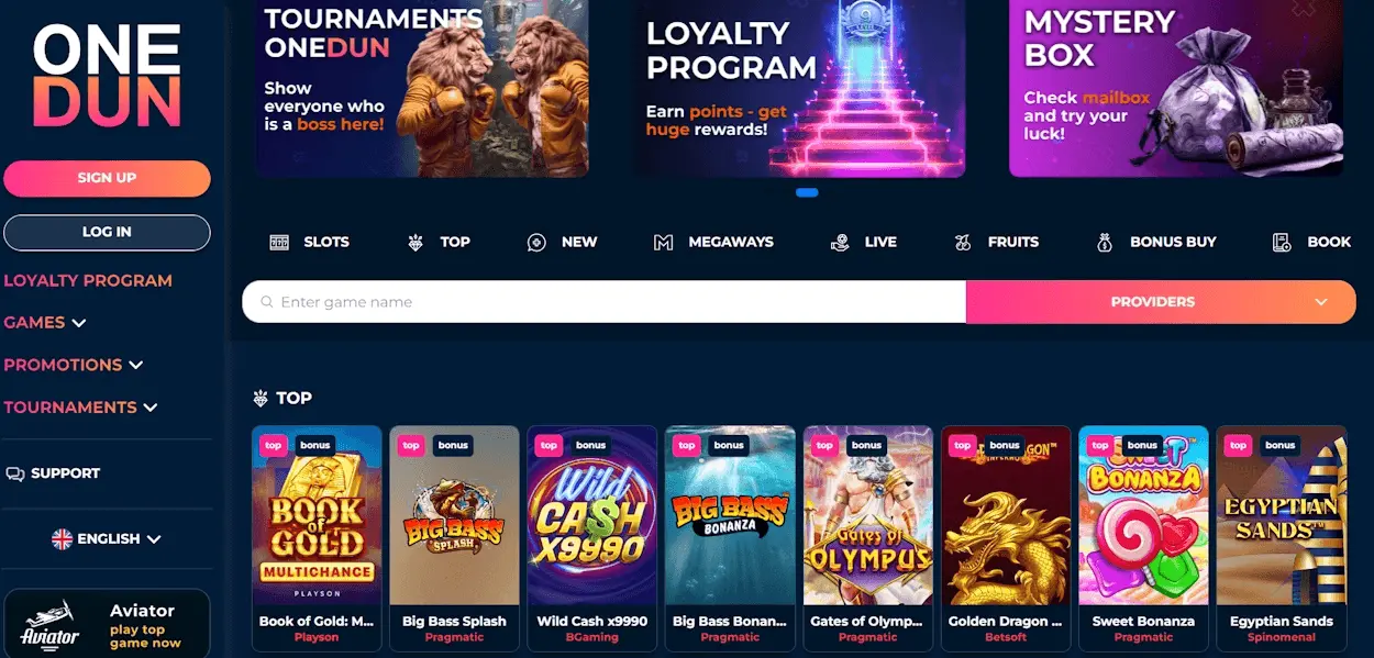 OneDun Casino Online Nederland image 1